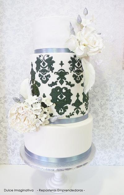 Wedding Cake Black & White - Cake by Dulce Imaginativa
