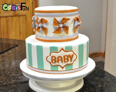 Welcoming Baby - Cake by Cakes For Fun