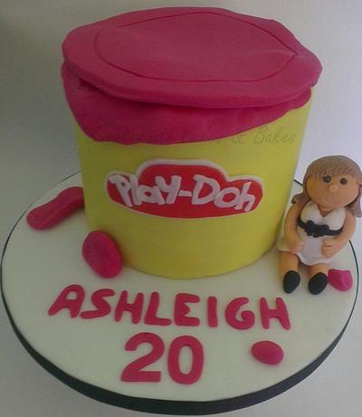 pink play doh - Cake by amy
