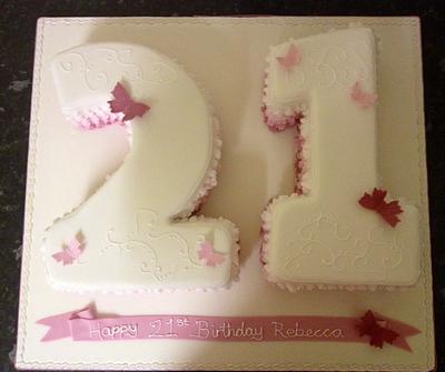 21st birthday cake - Cake by Daisychain's Cakes