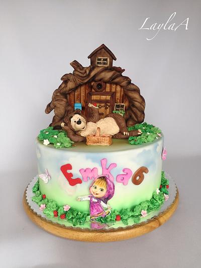 Cake tag: masha cartoon - CakesDecor
