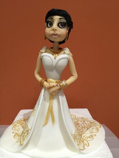 Bride Topper - Cake by Thesugarboxcakeco
