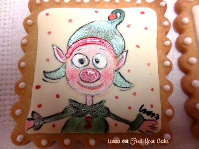 Christmas handpainted cookies - Cake by Laura Ciccarese - Find Your Cake & Laura's Art Studio