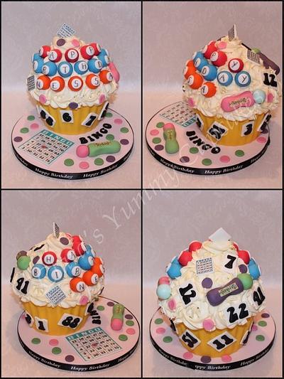 Bingo Giant Cupcake - Cake by ClarasYummyCupcakes