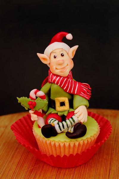 Christmas Elf cupcake - Cake by laskova