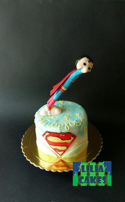 Superman cake - Cake by LiliaCakes