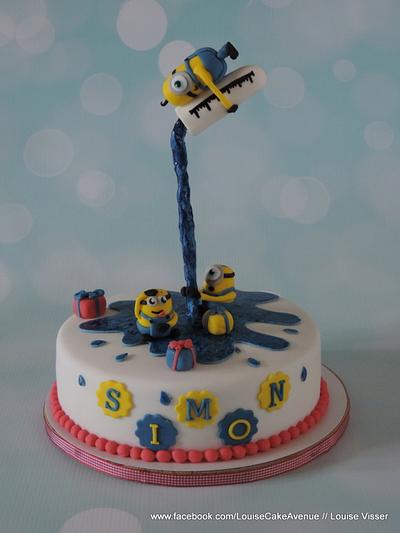 Gravity defying minion cake - Cake by Louise
