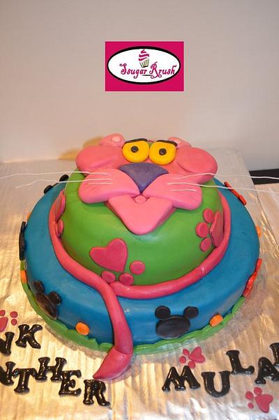 Pink Panther cake - Cake by Madihascake
