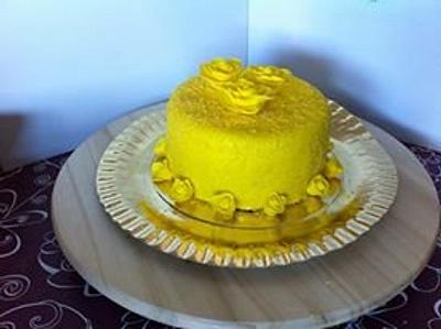 Yellow roses - Cake by Bolacholas