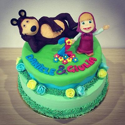 Masha and the bear - Cake by Valeria Antipatico