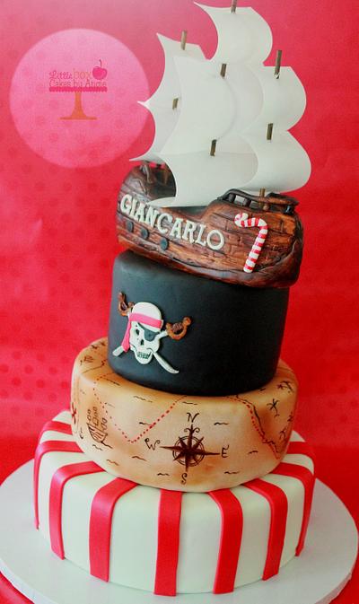 Pirates Cake - Cake by Little Box Cakes by Angie