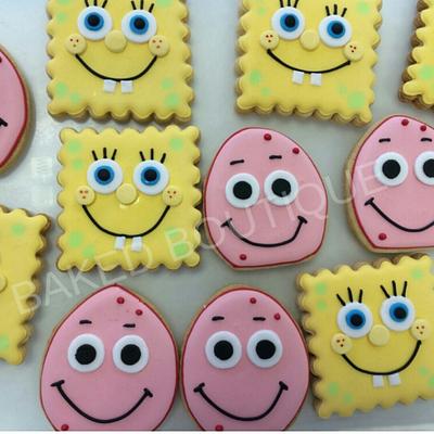 Spongebob cookies - Cake by Baked Boutique