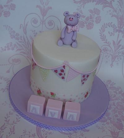 Double Height Christening Cake  - Cake by Let's Eat Cake