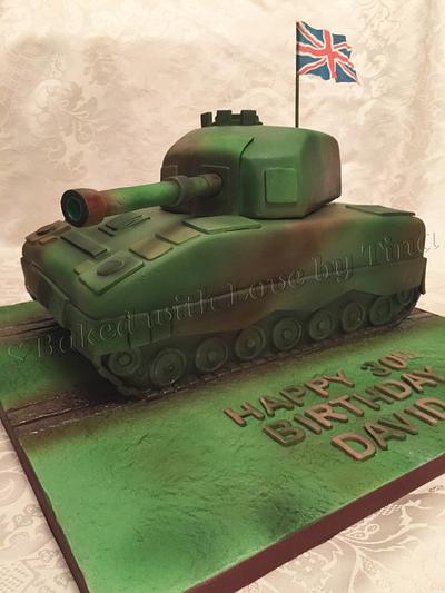 Army tank - Cake by Tina