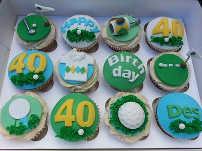 Golf themed cupcakes - Cake by Mrsmurraycakes