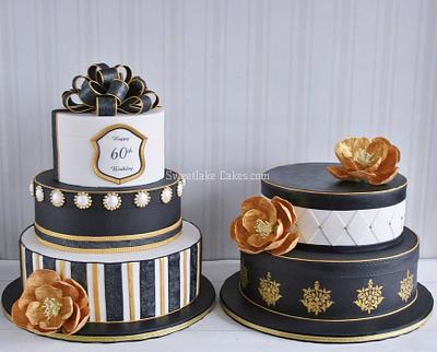 Gold & black - Cake by Tamara