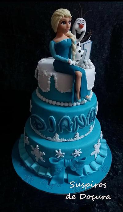 Frozen - Elsa e Olaf - Cake by Paula Marques
