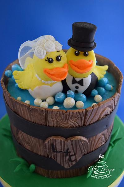 Rubber Ducky Wedding Cake - Cake by Cathy Leavitt