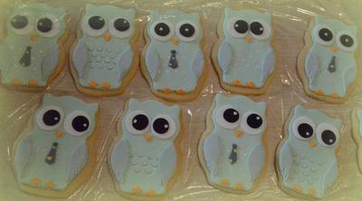 Owls cookies and cupcakes - Cake by Konstantina - K & D's Sweet Creations