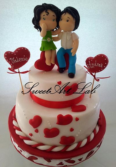 In love.. ..  - Cake by  Michela Barocci - Sugar Artist 
