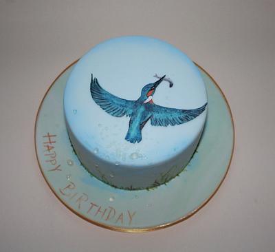 Kingfisher birthday cake  - Cake by Erika Cakes