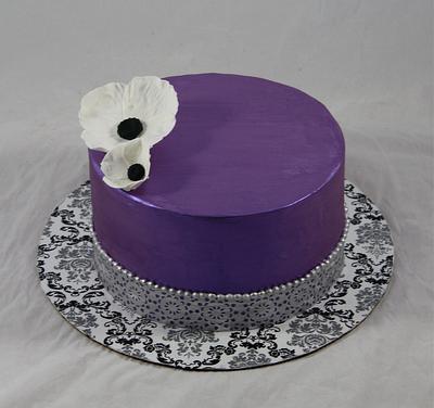 Purple and silver cake - Cake by soods