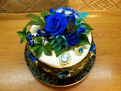 In blue - Cake by Iriss