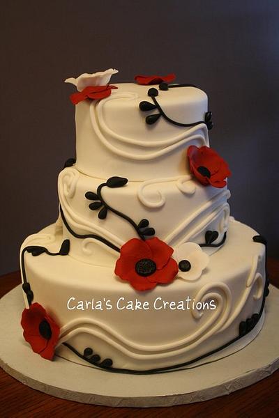 Remembrance Day Wedding Cake - Cake by Carla