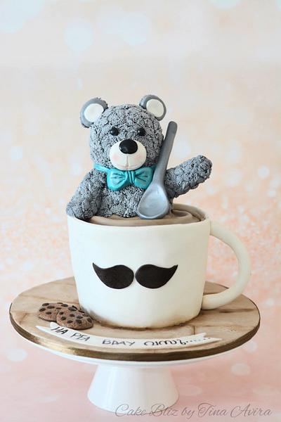 Teddy in a cup!!! - Cake by Tina Avira Tharakan