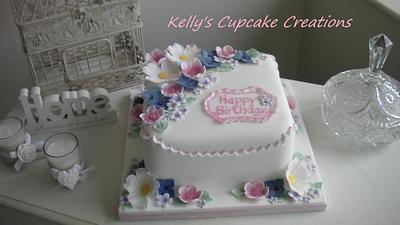 Pretty Birthday Cake - Cake by Kelly