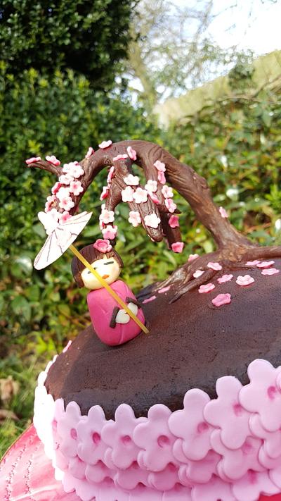 Japanese blossom garden. - Cake by Shazyone