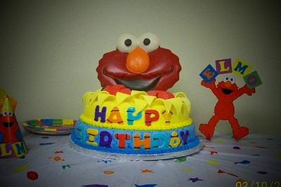 Elmo Cake - Cake by Nicole