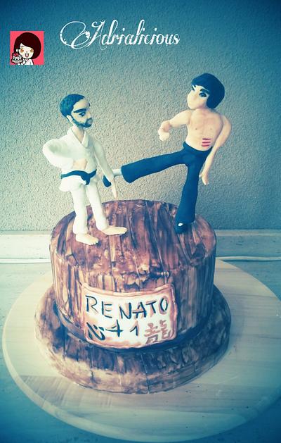 Bruce Lee Vs Renato - Cake by Adrialicious 