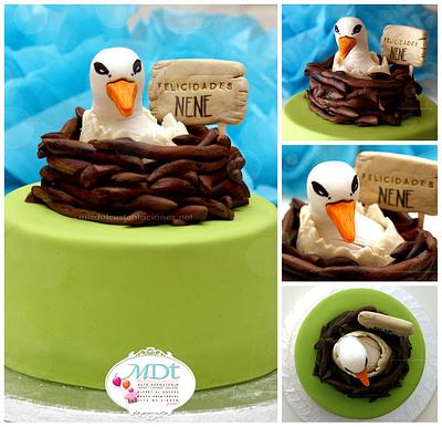 a Stork for a Biologist's birthday - Cake by Mis Dulces Tentaciones - Mariel