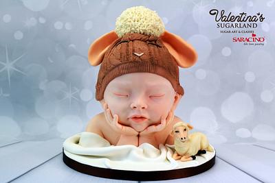 Lambi - chocolate baby bust - Cake by Valentina's Sugarland