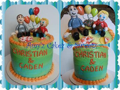 Father & Son birthday cake - Cake by Amy'z Cakez & Sweetz