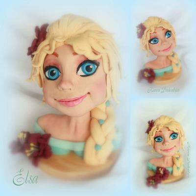 My version of Elsa! - Cake by Karen Dodenbier