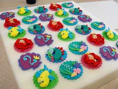 The Little Mermaid Toppers - Cake by Jessica Allard Costales