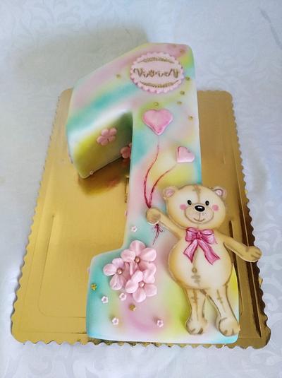 Number 1 cake - Cake by Vebi cakes