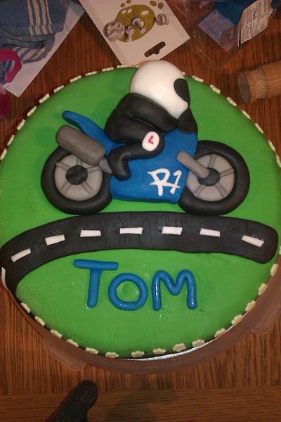 Motorbike cake - Cake by Sam