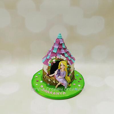 Rapunzel - Tangled tower cake - Cake by Urvi Zaveri 