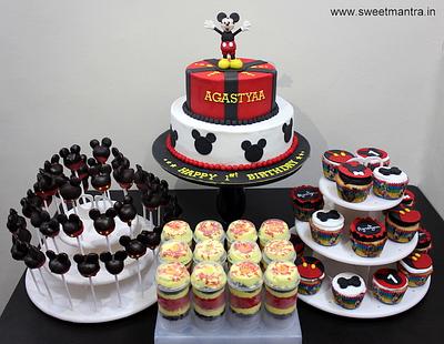 Mickey theme sugar table - Cake by Sweet Mantra Homemade Customized Cakes Pune