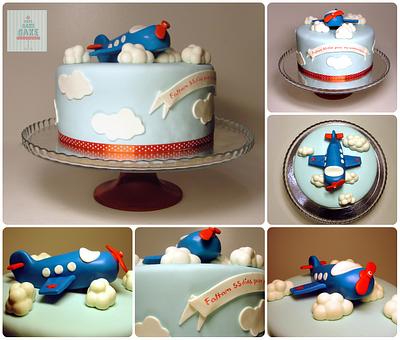Airplane babyshower cake - Cake by CakeCakeCake