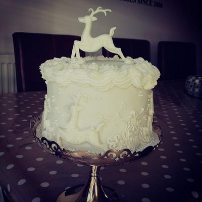 Royal icing christmas cake - Cake by jay