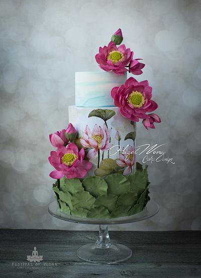 Lotus Story - Cake by Hazel Wong Cake Design