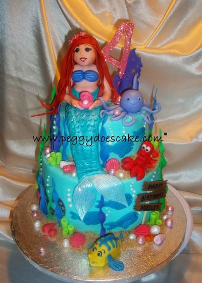 Little Mermaid Cake - Cake by Peggy Does Cake
