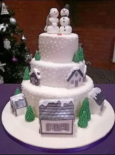A winter love story. - Cake by BrookesCakes