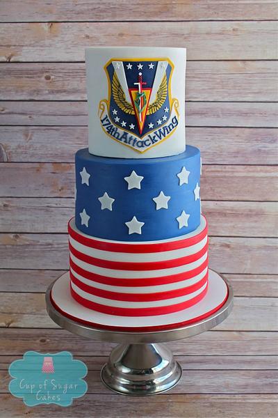 174th Attack Wing-Memorial Day Collaboration - Cake by Nichole Stiglich Cake Design