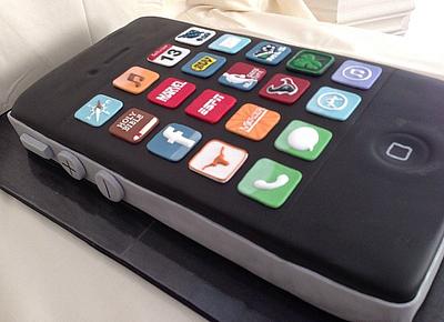 Iphone Grooms cake - Cake by Tammy 