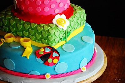 Rainbow Cake - Cake by Kristen Babcock
